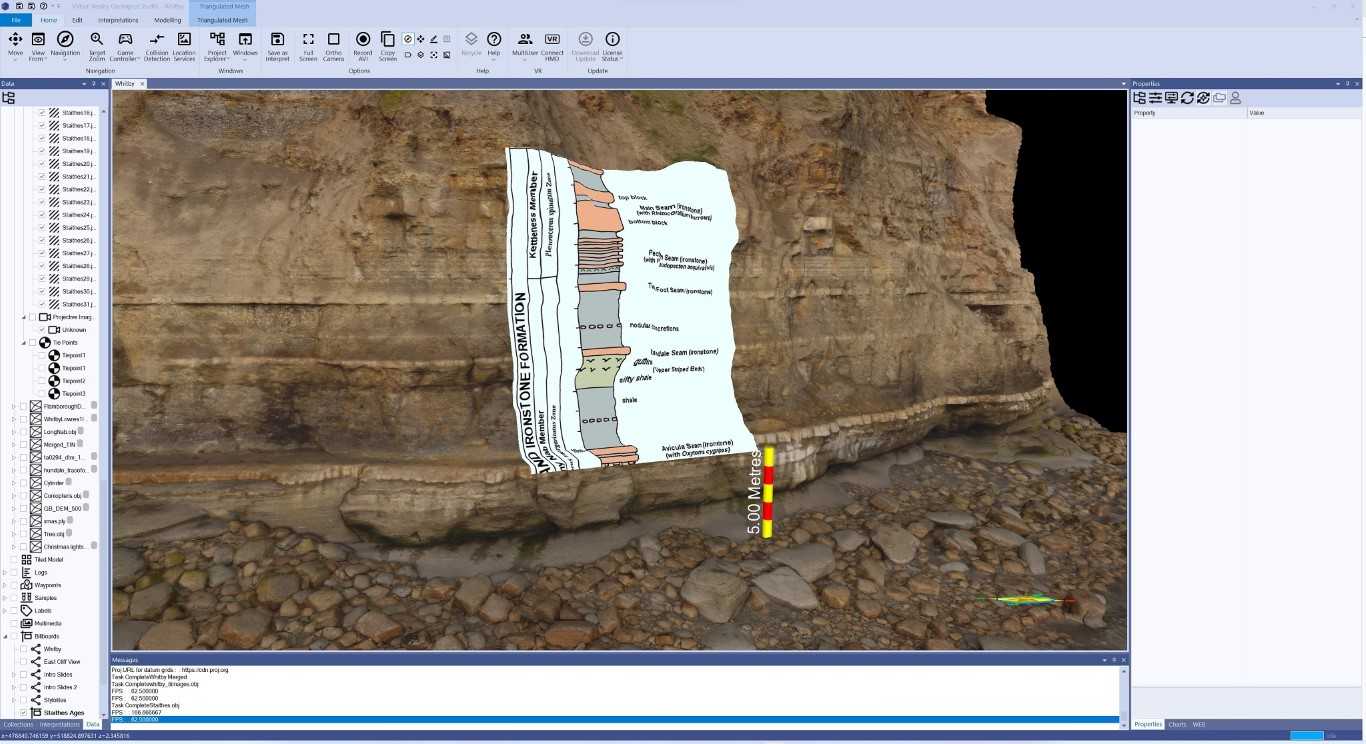 Place images and overlays onto your outcrop models with projective texturing.