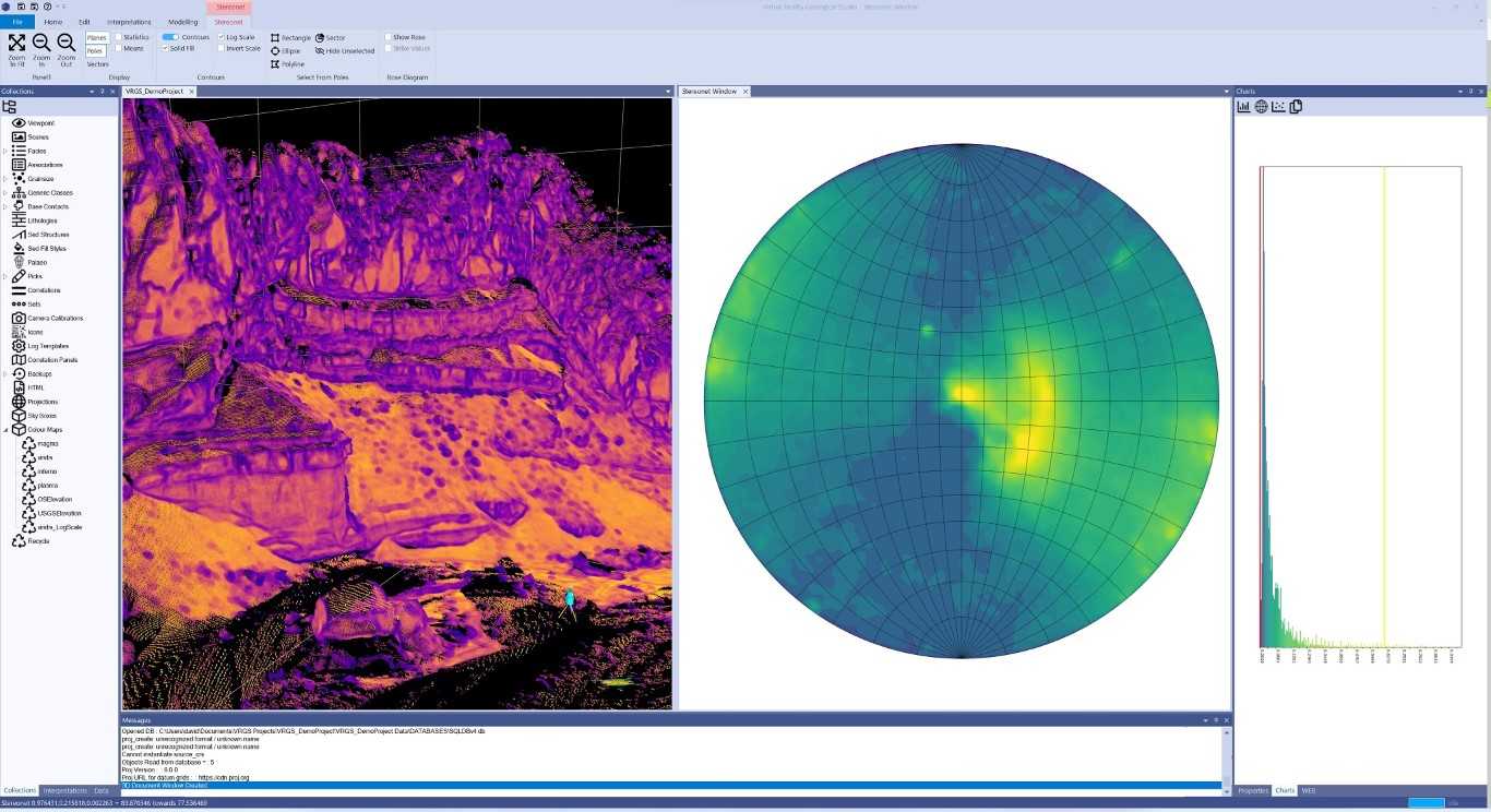 Atttribute analysis for point clouds and meshes